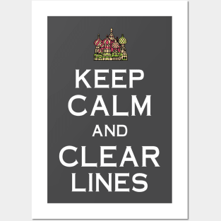 Keep Calm and Clear Lines Posters and Art